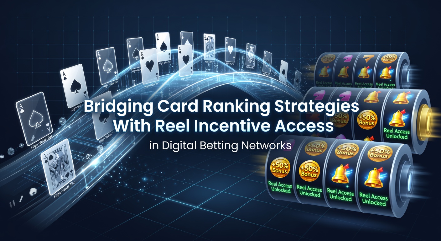 Digital interface showing card rankings overlaid on slot reel bonus indicators in a betting network dashboard
