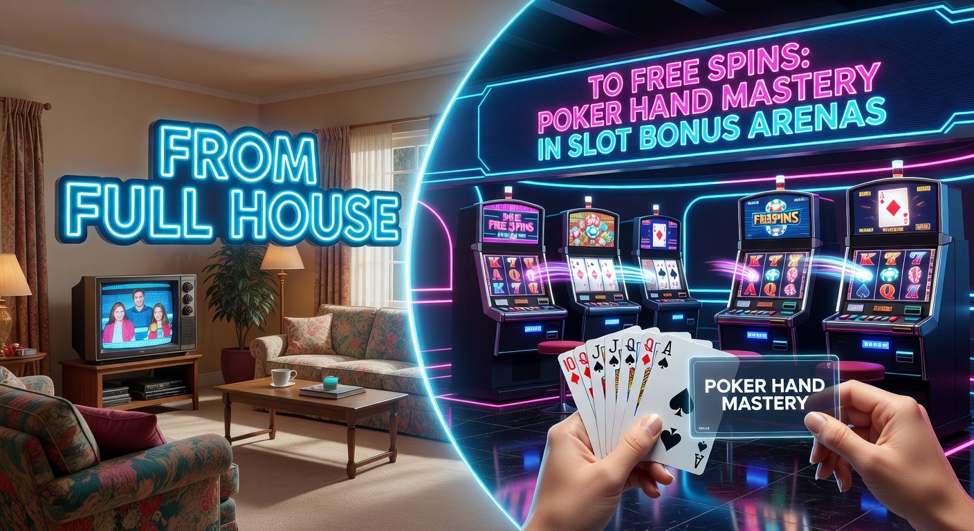 Vibrant slot machine screen displaying poker hand symbols triggering bonus rounds with free spins cascading across the reels