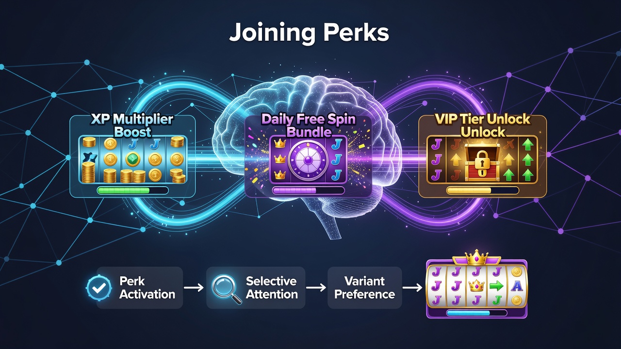 Analytics dashboard displaying player engagement metrics across different slot categories influenced by joining rewards