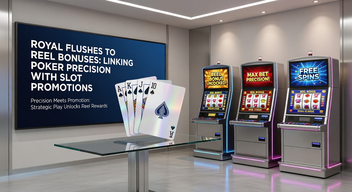 Vibrant casino scene showing poker chips stacked high next to spinning slot reels, symbolizing the blend of table game strategy and slot excitement