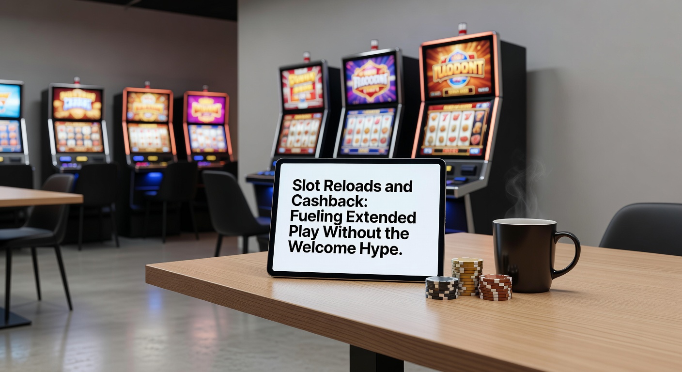 Cashback reward notification on a mobile slot app screen, showing percentage return on losses amid colorful game graphics